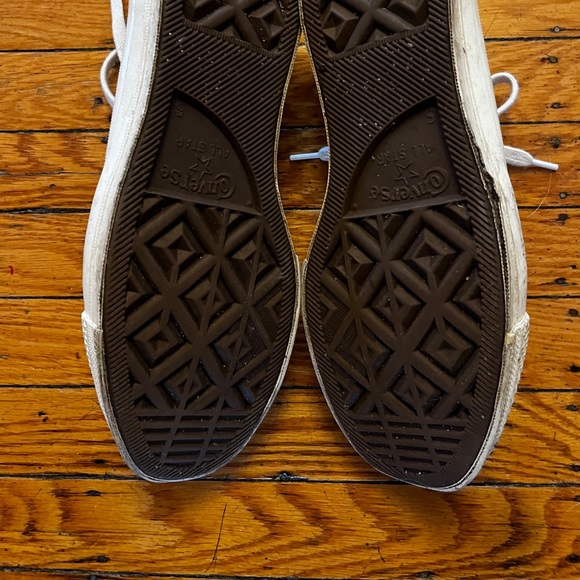 Very good used Converse Play Comme des Garçons white size mens 5 - Picture 3 of 4